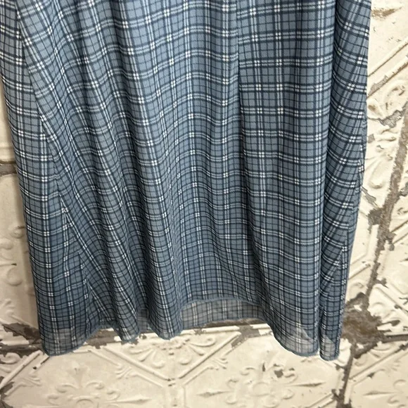 Aeropostale blue plaid babydoll tank dress - Picture 5 of 6